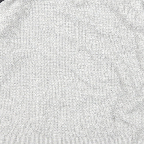 Marks and Spencer Womens Grey Round Neck Viscose Pullover Jumper Size XS