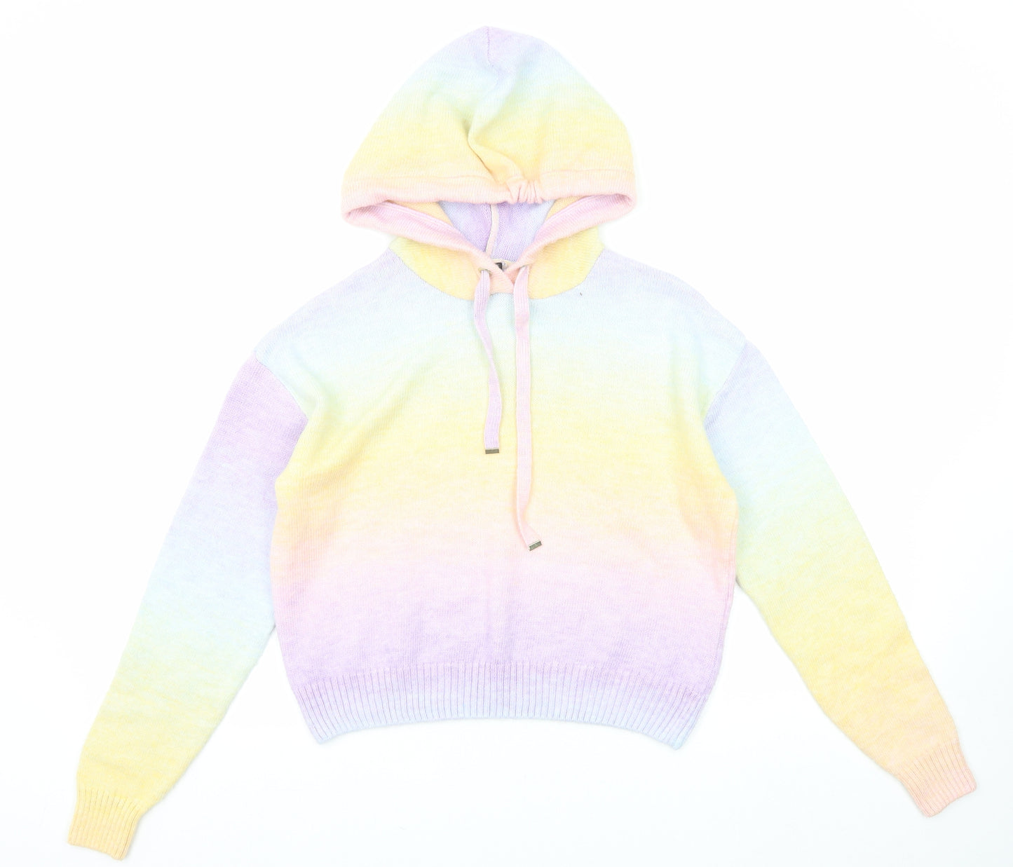 River Island Womens Multicoloured Round Neck Acrylic Pullover Jumper Size XS