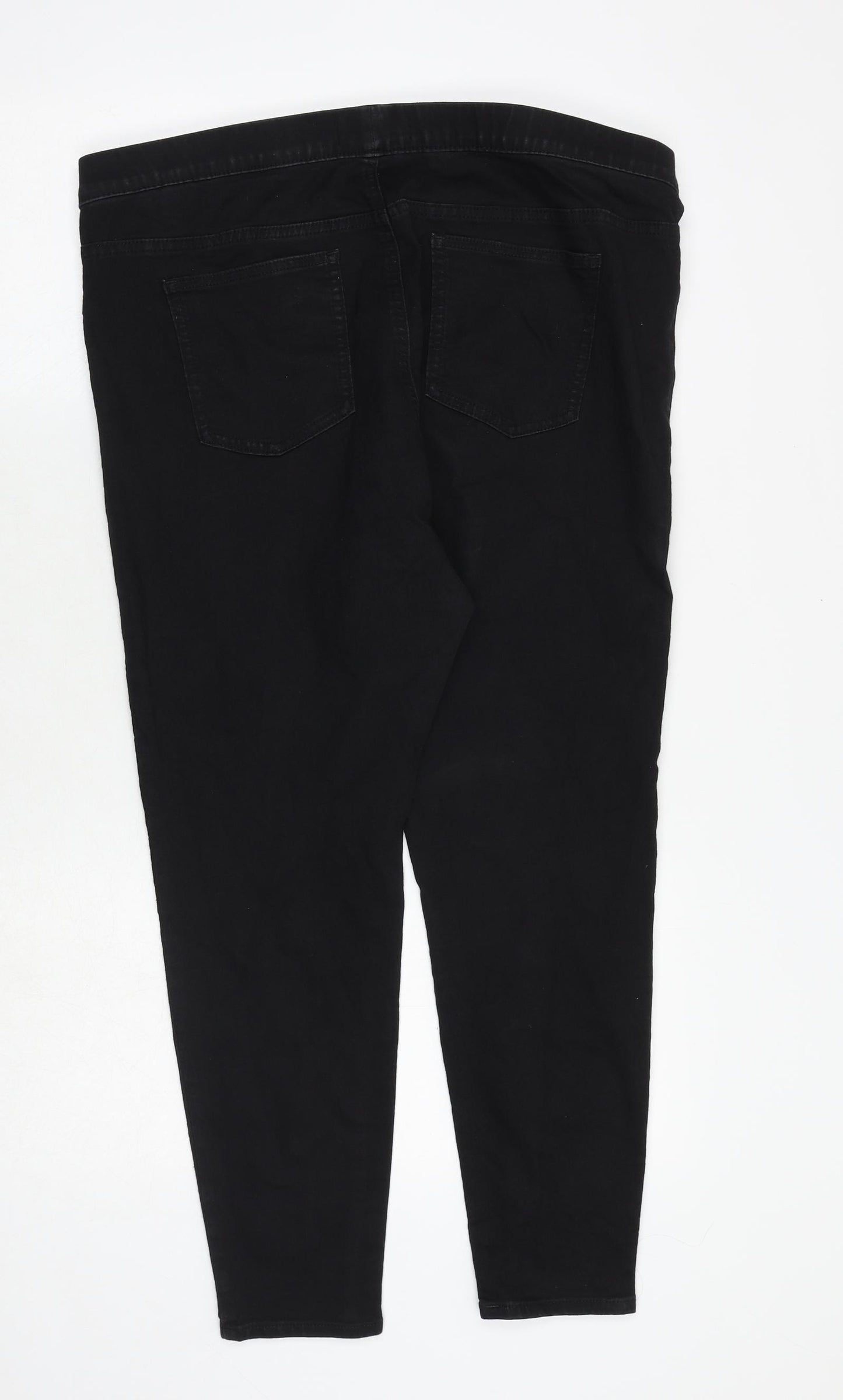 Marks and Spencer Womens Black Cotton Jegging Jeans Size 18 Regular