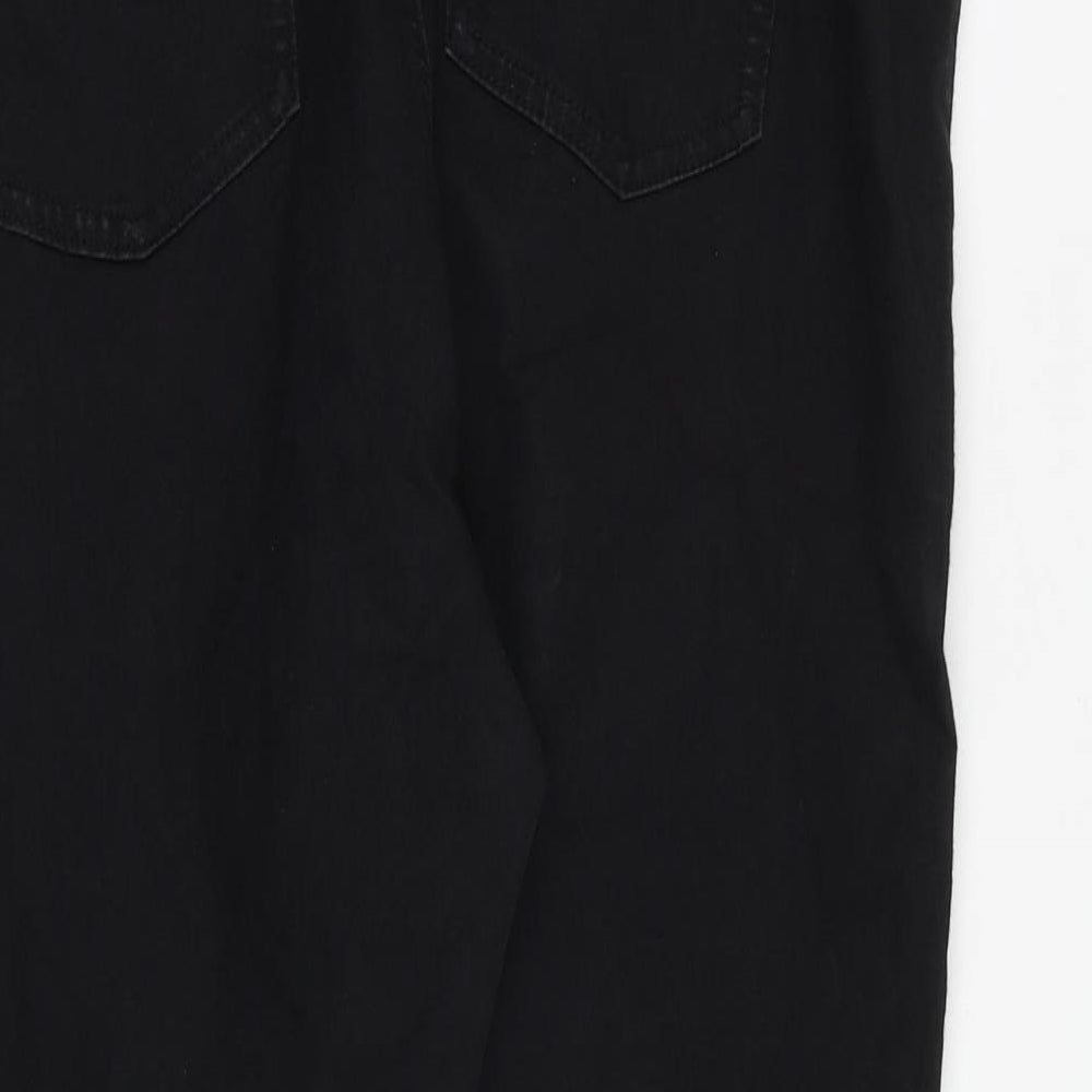 Marks and Spencer Womens Black Cotton Jegging Jeans Size 18 Regular