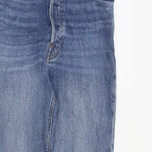 H&M Mens Blue Cotton Skinny Jeans Size 32 in Regular Zip