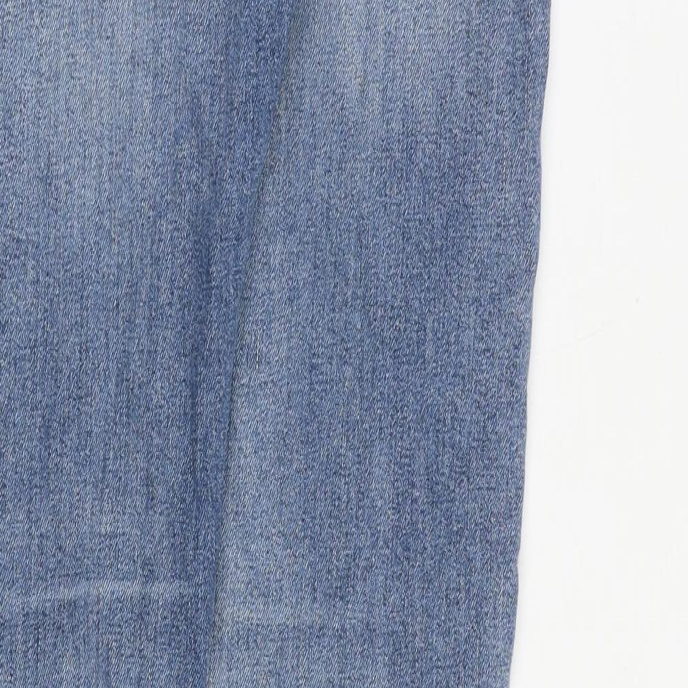 H&M Mens Blue Cotton Skinny Jeans Size 32 in Regular Zip