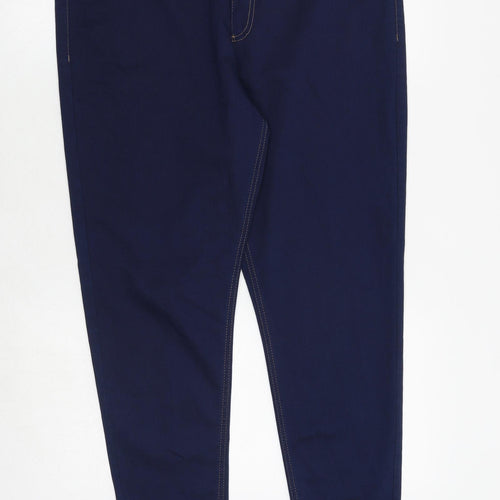 Marks and Spencer Womens Blue Cotton Jegging Jeans Size 18 Regular