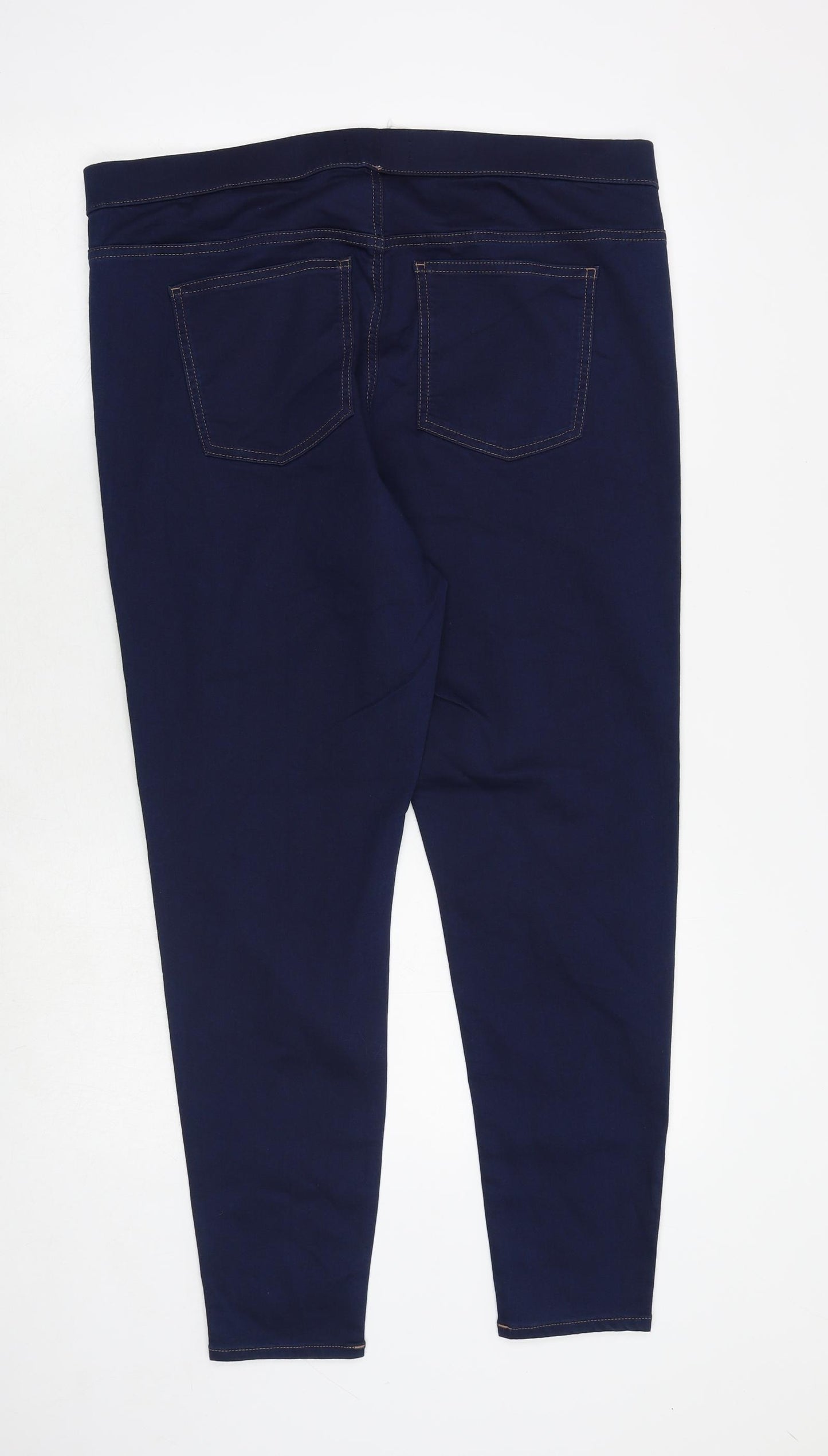 Marks and Spencer Womens Blue Cotton Jegging Jeans Size 18 Regular