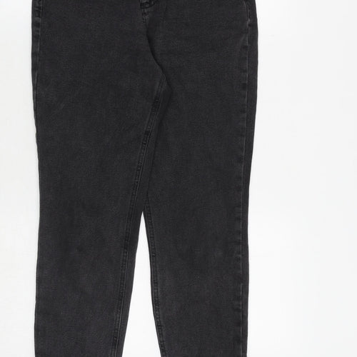 ASOS Womens Black Cotton Tapered Jeans Size 26 in L28 in Regular Zip