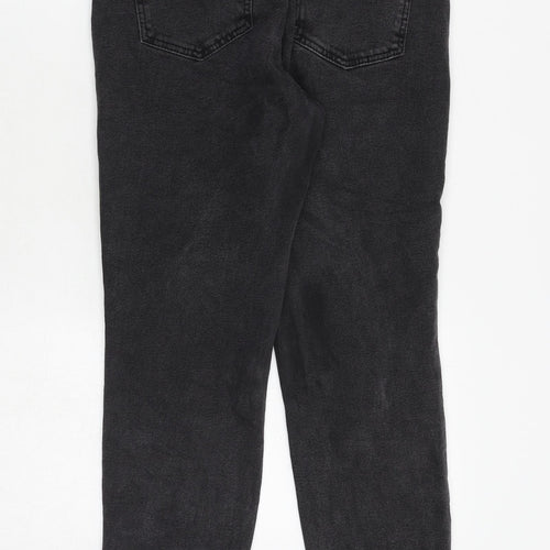 ASOS Womens Black Cotton Tapered Jeans Size 26 in L28 in Regular Zip