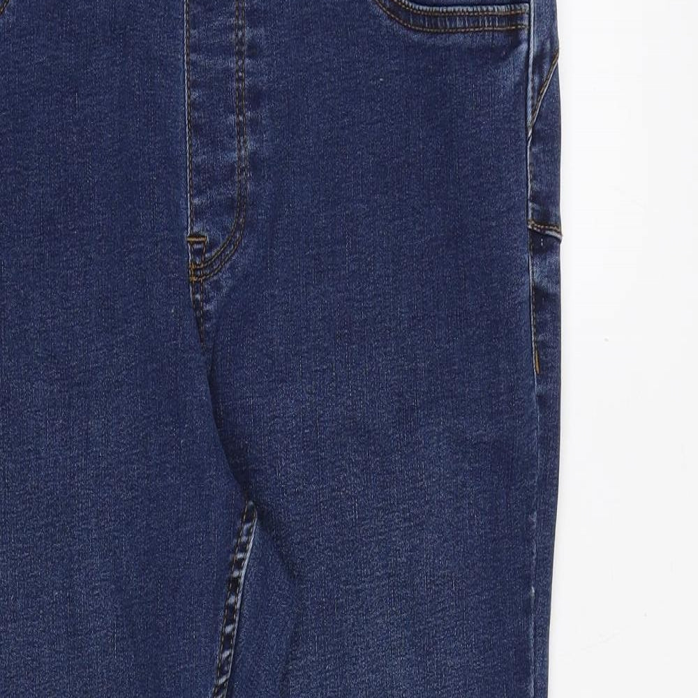 New Look Womens Blue Cotton Jegging Jeans Size 16 Regular