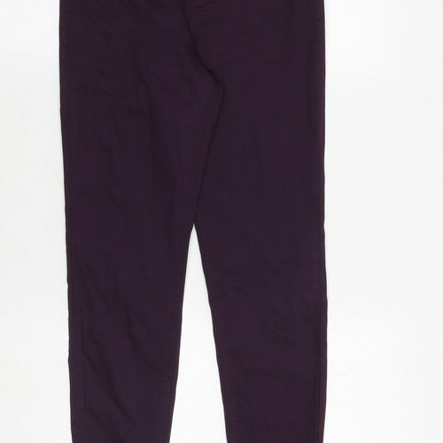 Marks and Spencer Womens Purple Cotton Jegging Jeans Size 6 Regular