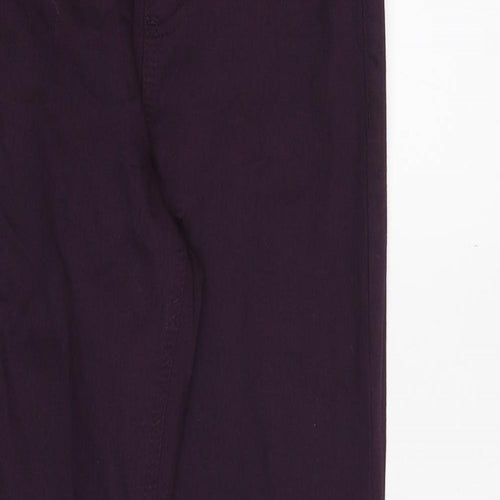 Marks and Spencer Womens Purple Cotton Jegging Jeans Size 6 Regular