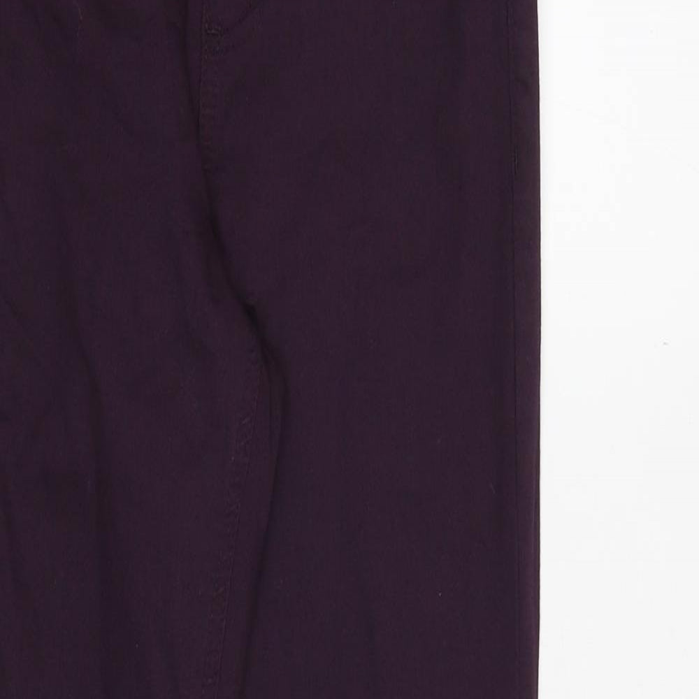 Marks and Spencer Womens Purple Cotton Jegging Jeans Size 6 Regular