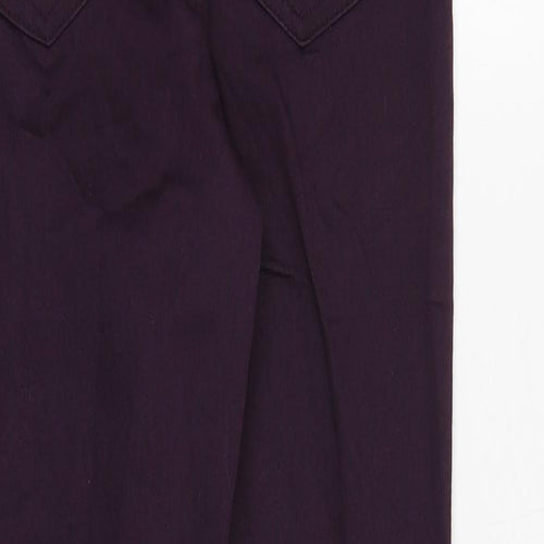 Marks and Spencer Womens Purple Cotton Jegging Jeans Size 6 Regular