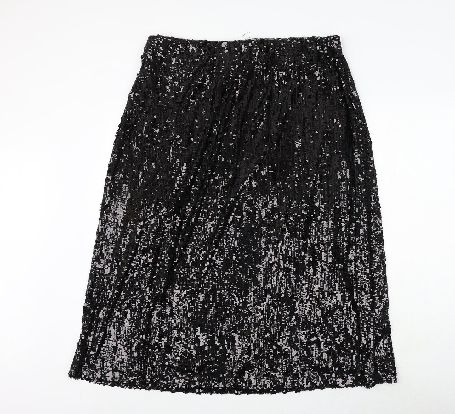 Marks and Spencer Womens Black Polyester Straight & Pencil Skirt Size 20