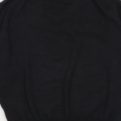 Hawes & Curtis Mens Grey V-Neck Wool Pullover Jumper Size M Long Sleeve