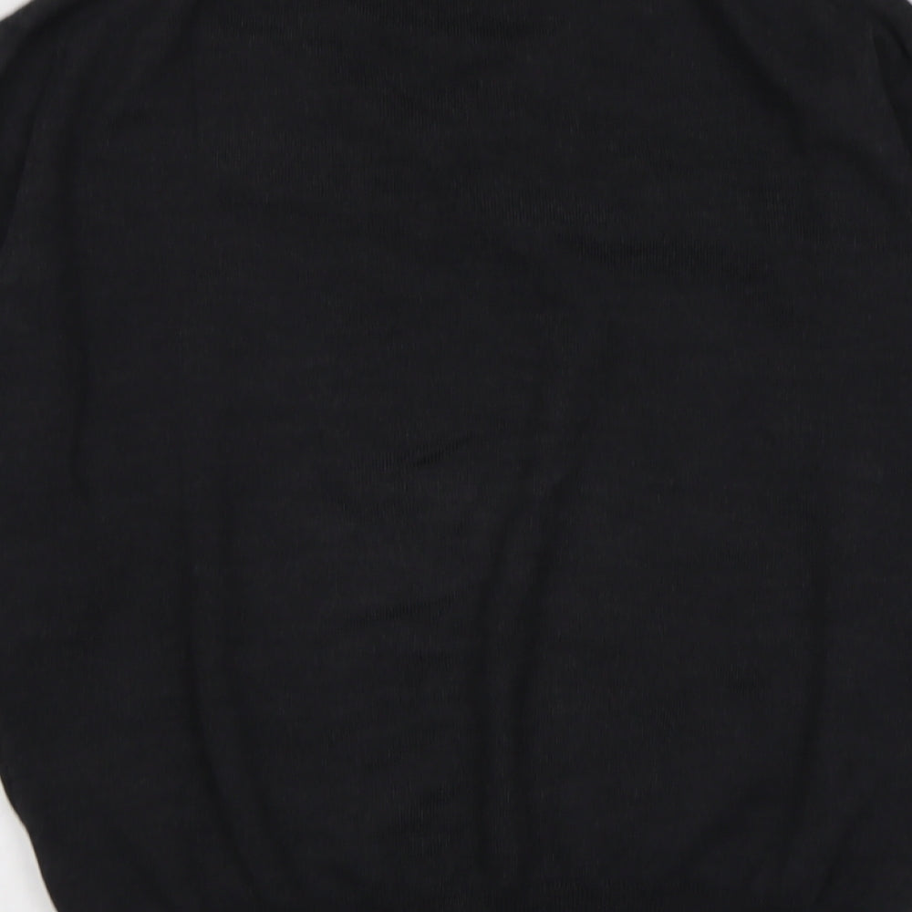 Hawes & Curtis Mens Grey V-Neck Wool Pullover Jumper Size M Long Sleeve
