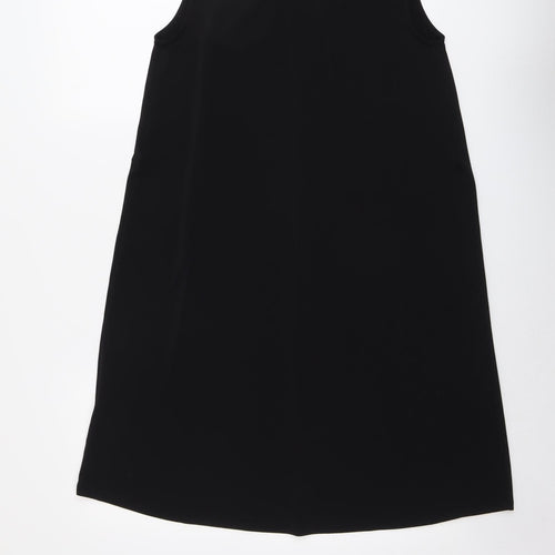 H&M Womens Black Polyester Shift Size S Round Neck Pullover