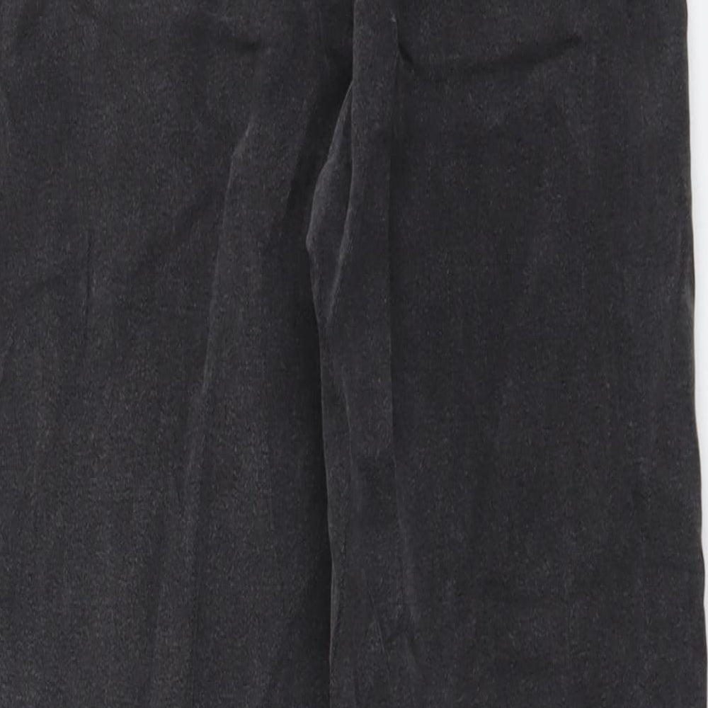 H&M Womens Grey Cotton Mom Jeans Size 8 L28 in Regular Button