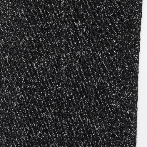 Marks and Spencer Womens Black Geometric Cotton A-Line Size S Round Neck Pullover
