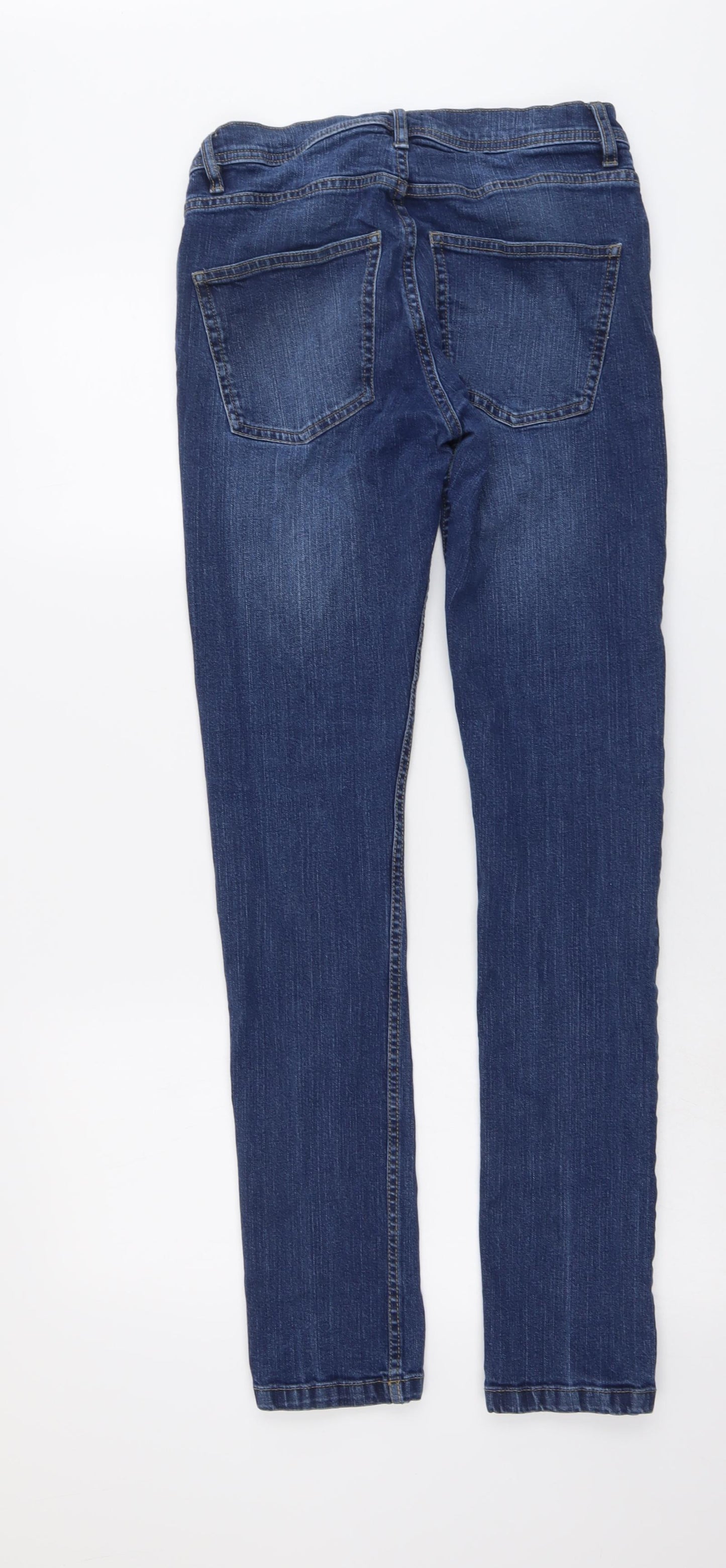 SO Denim Womens Blue Cotton Skinny Jeans Size 30 in L31 in Regular Button