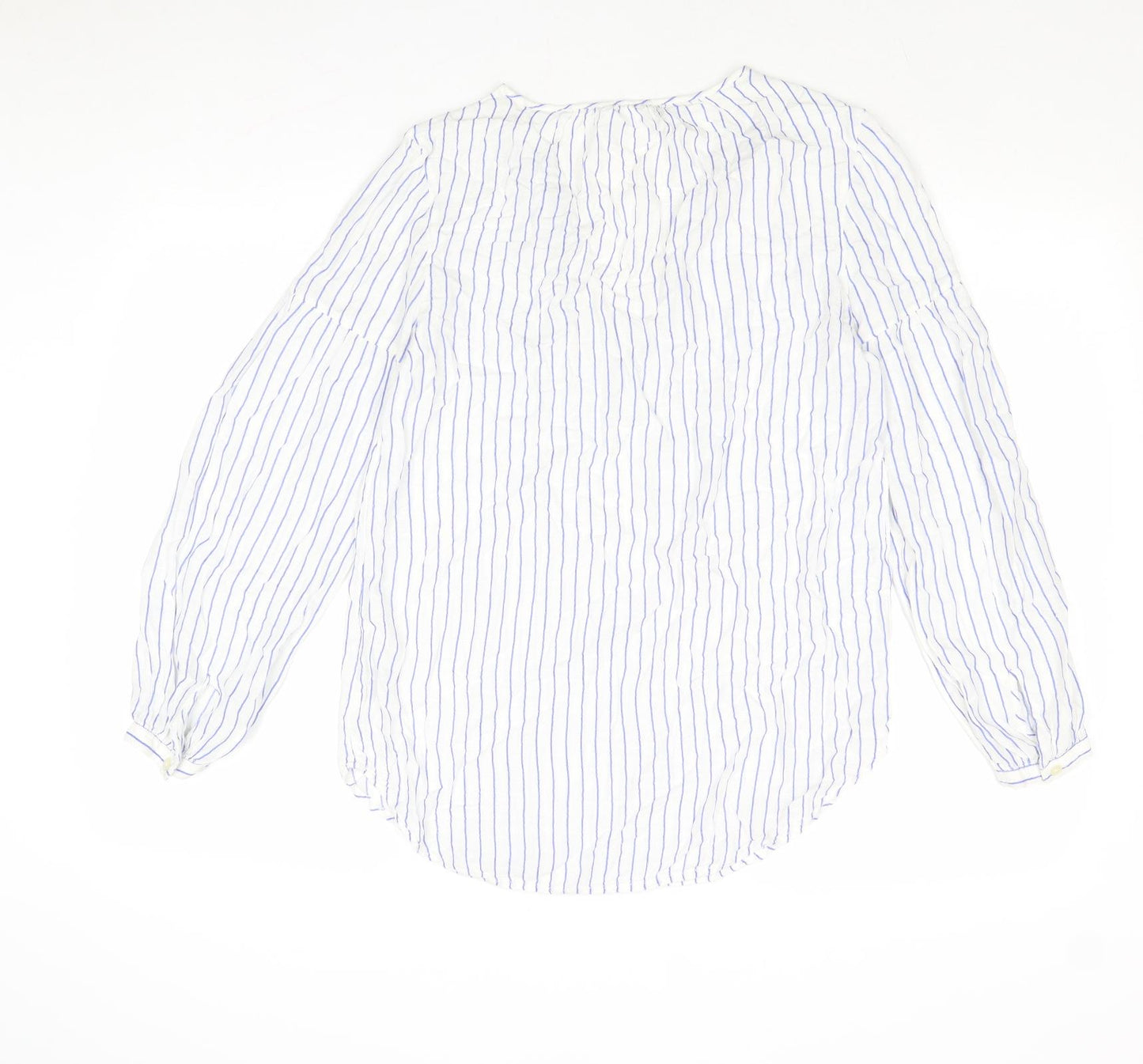 Gap Womens Multicoloured Striped Modal Basic Blouse Size XS V-Neck