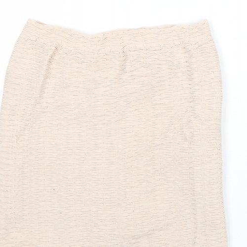 Topshop Womens Beige Nylon Bandage Skirt One Size