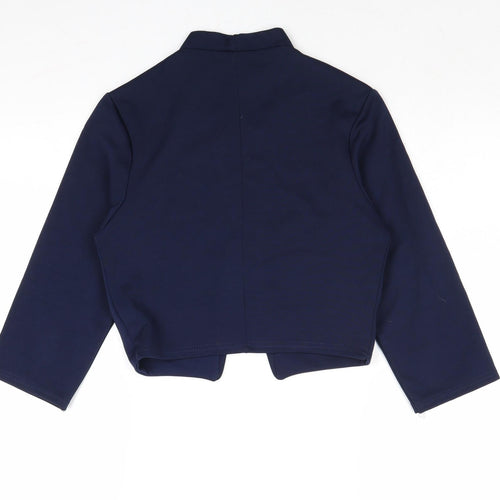 Quiz Womens Blue V-Neck Polyester Cardigan Jumper Size 12