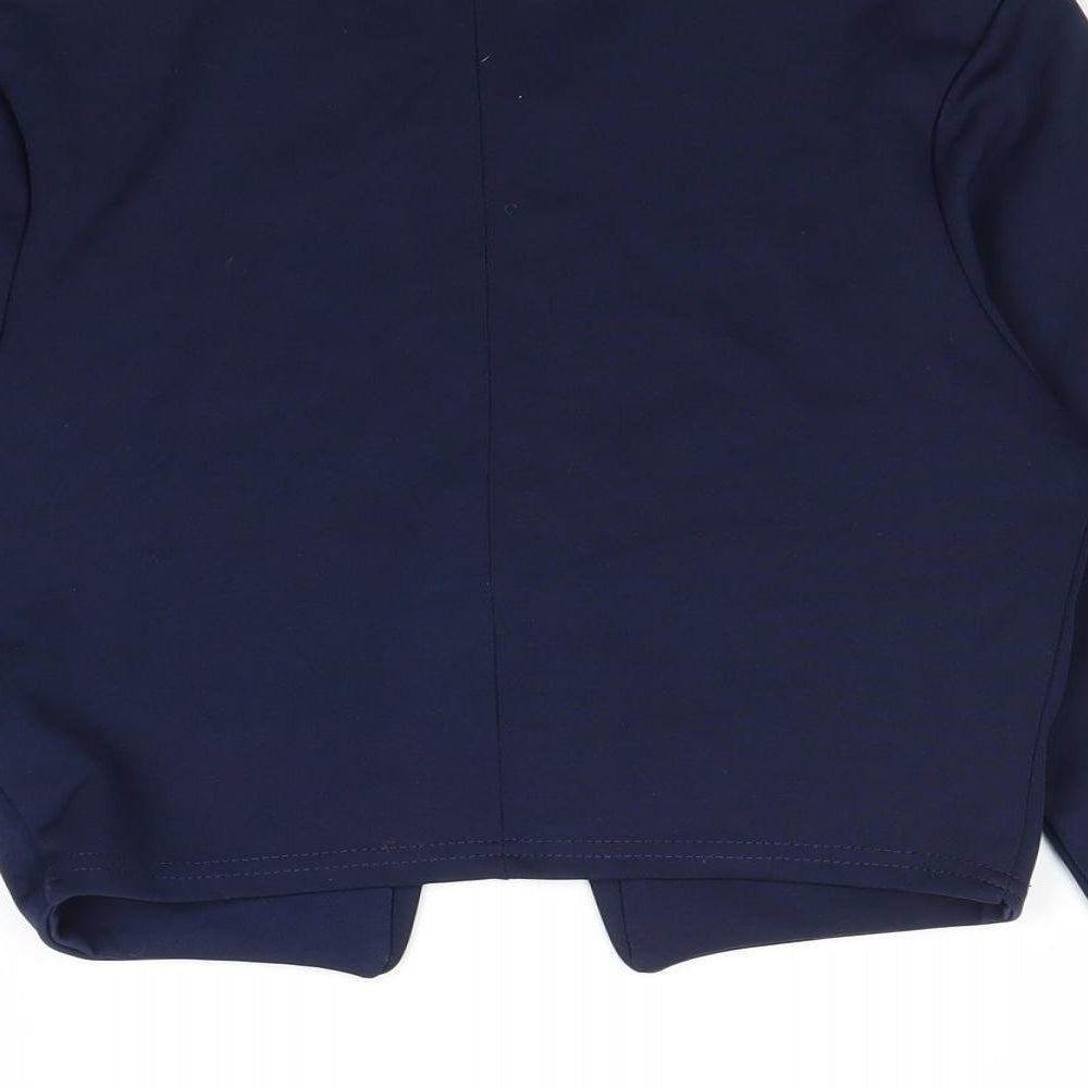 Quiz Womens Blue V-Neck Polyester Cardigan Jumper Size 12