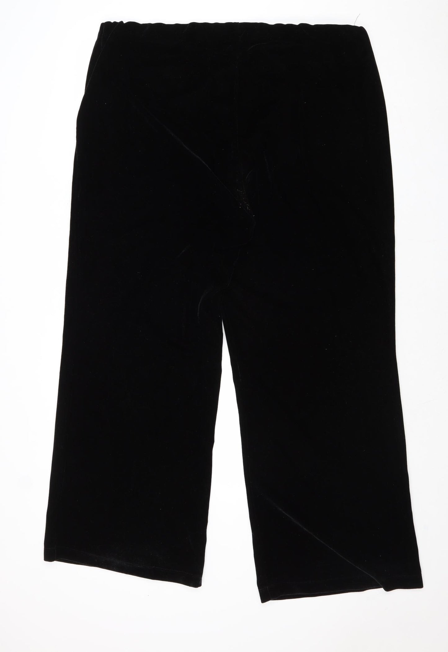 Marks and Spencer Womens Black Polyester Dress Pants Trousers Size 22 Regular