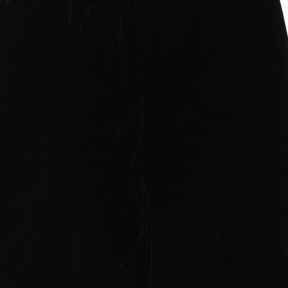 Marks and Spencer Womens Black Polyester Dress Pants Trousers Size 22 Regular