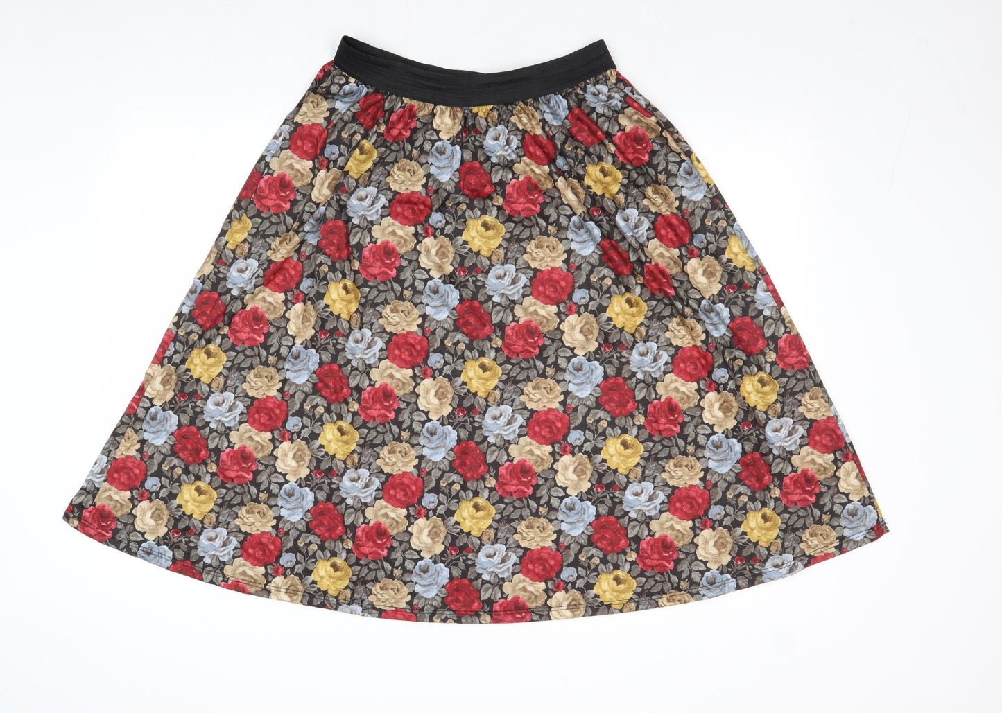 Miss Selfridge Womens Multicoloured Floral Polyester A-Line Skirt Size 12
