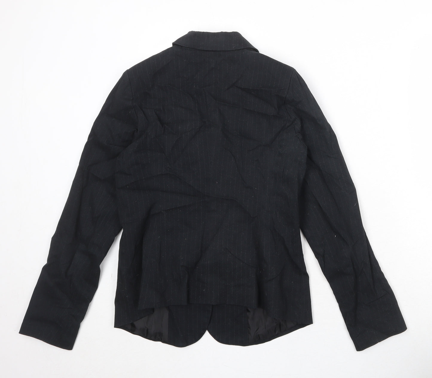 Miss Captain Womens Black Cotton Jacket Suit Jacket Size 10