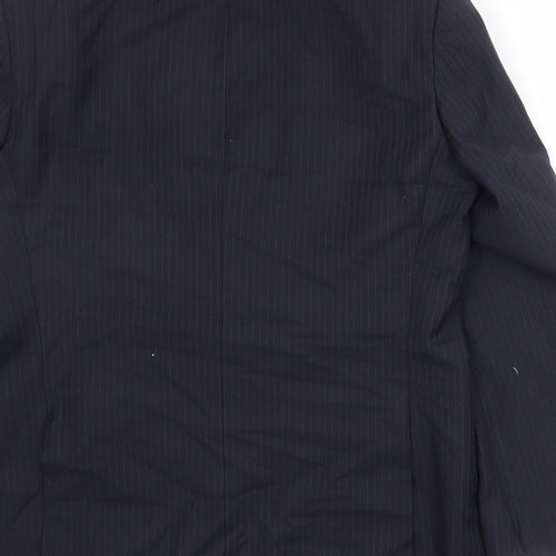 Marks and Spencer Mens Black Polyester Jacket Suit Jacket Size 42 Regular