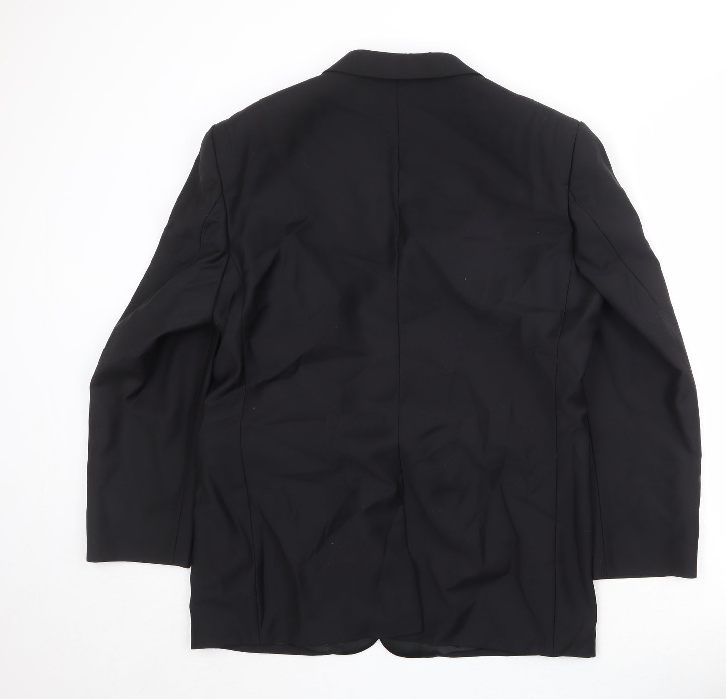 Pierre Cardin Mens Black Wool Jacket Suit Jacket Size 42 Regular