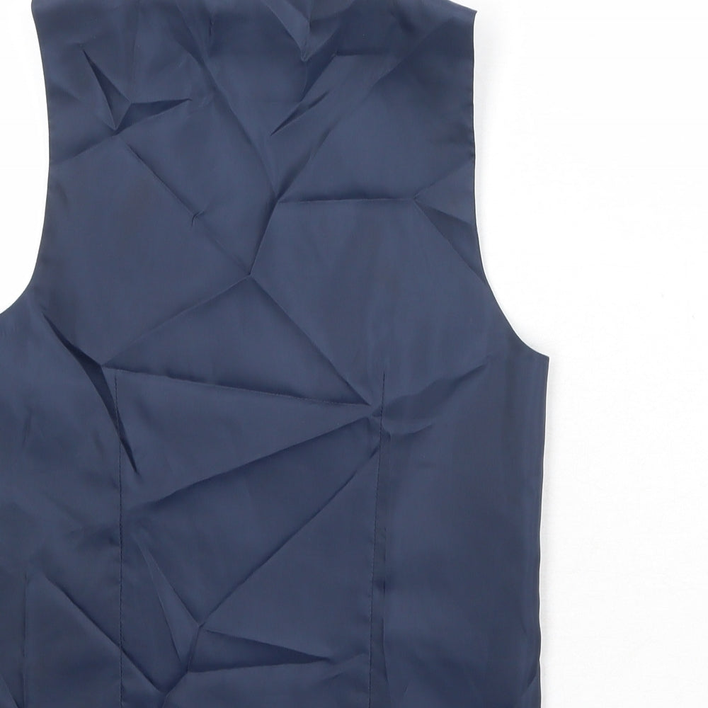 NEXT Boys Blue Jacket Waistcoat Size 9 Years Button