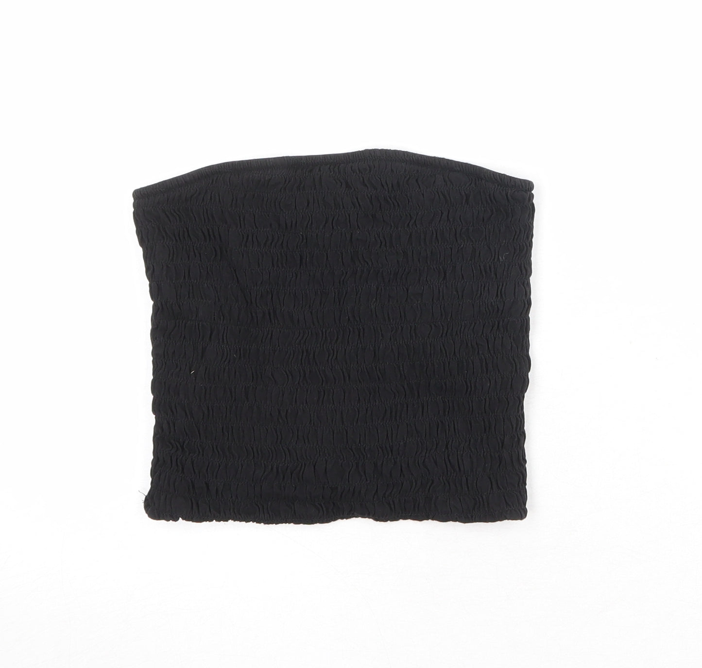 Monki Womens Black Cotton Basic Tank Size S Off the Shoulder