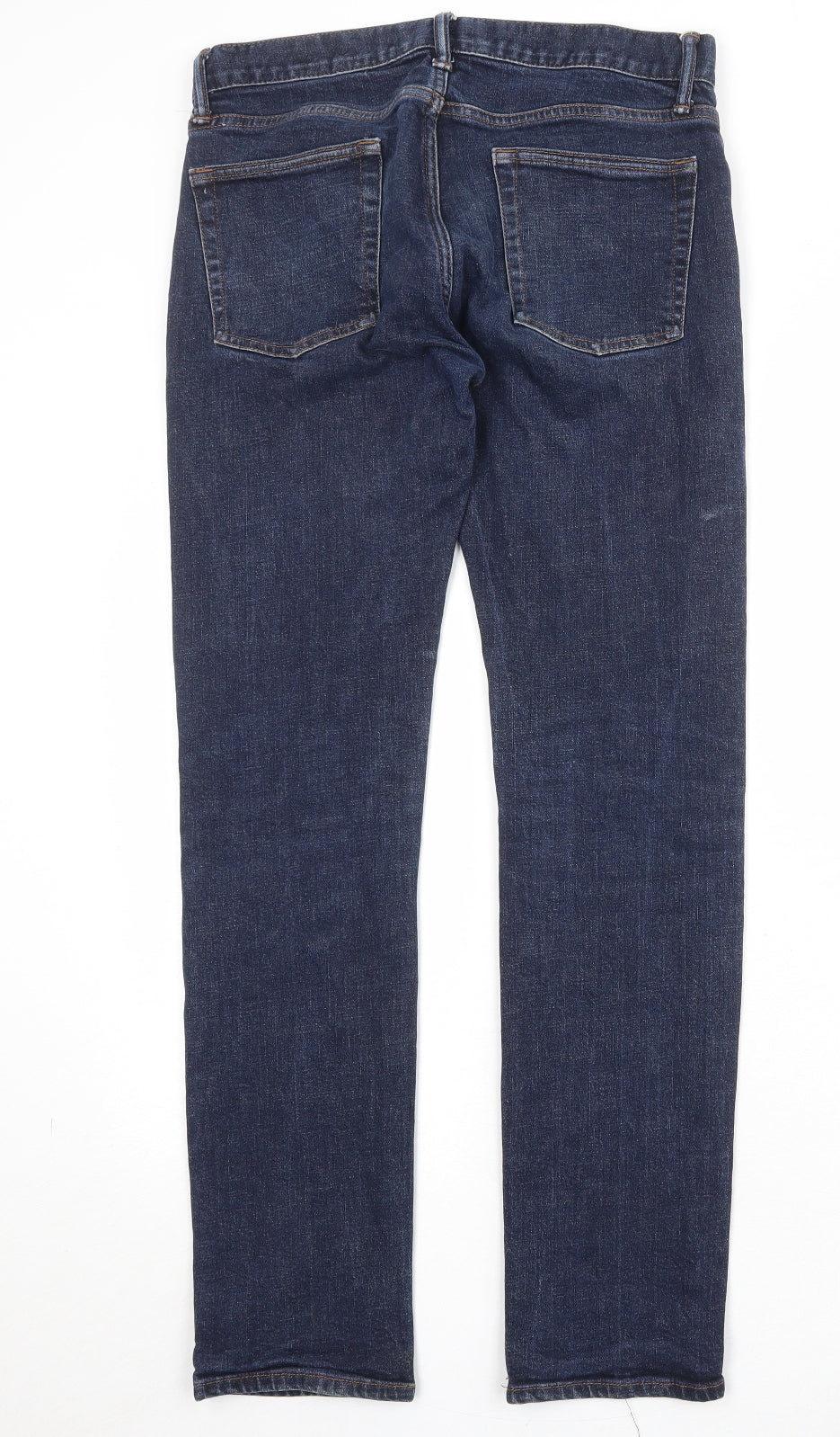 Gap Mens Blue Cotton Straight Jeans Size 30 in Regular Zip