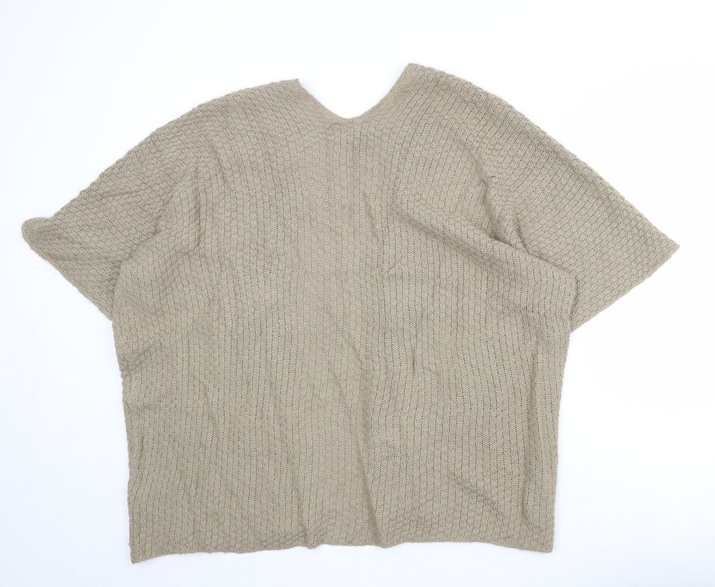 Forver 21 Womens Brown V-Neck Acrylic Cardigan Jumper Size L