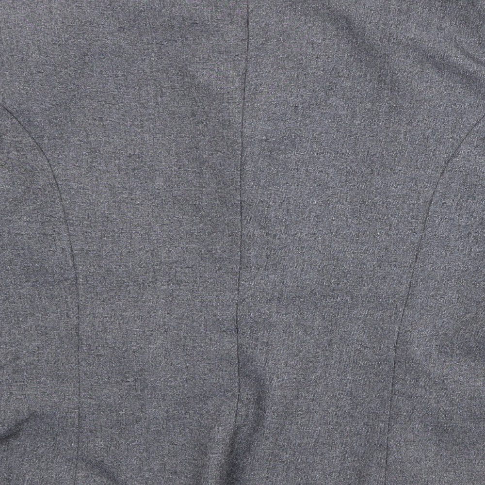 City Angels Womens Grey Polyester Jacket Suit Jacket Size 22