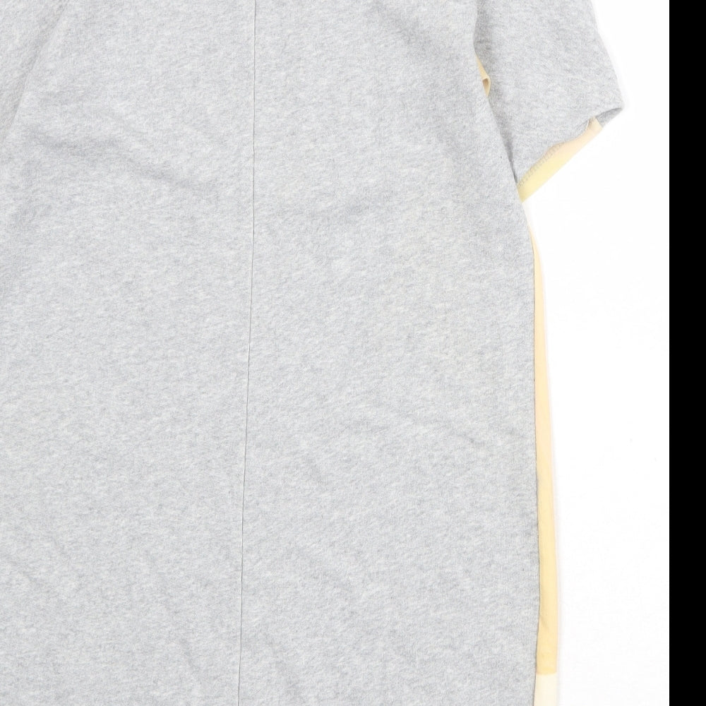 Zara Womens Multicoloured Geometric Polyester Basic T-Shirt Size M Round Neck