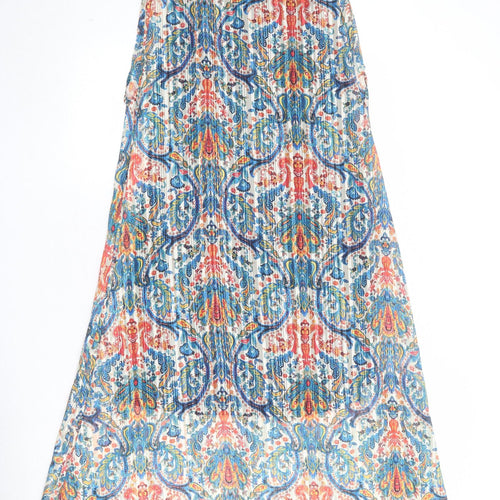 Actuel Womens Multicoloured Geometric Polyester Tank Dress Size M Round Neck Pullover