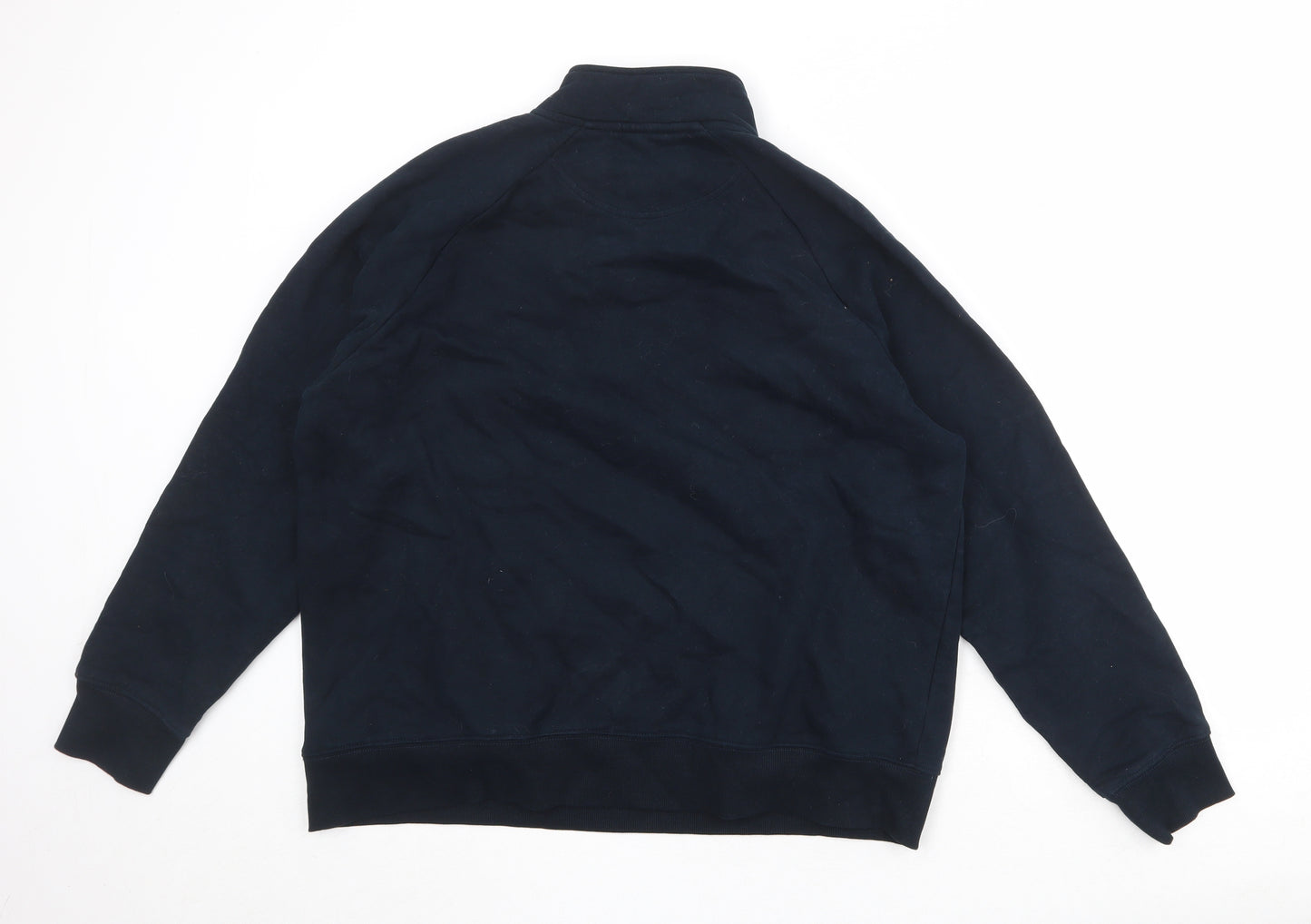 Marks and Spencer Mens Blue Cotton Pullover Sweatshirt Size XL