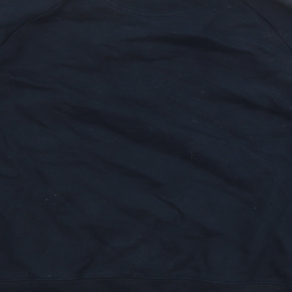 Marks and Spencer Mens Blue Cotton Pullover Sweatshirt Size XL