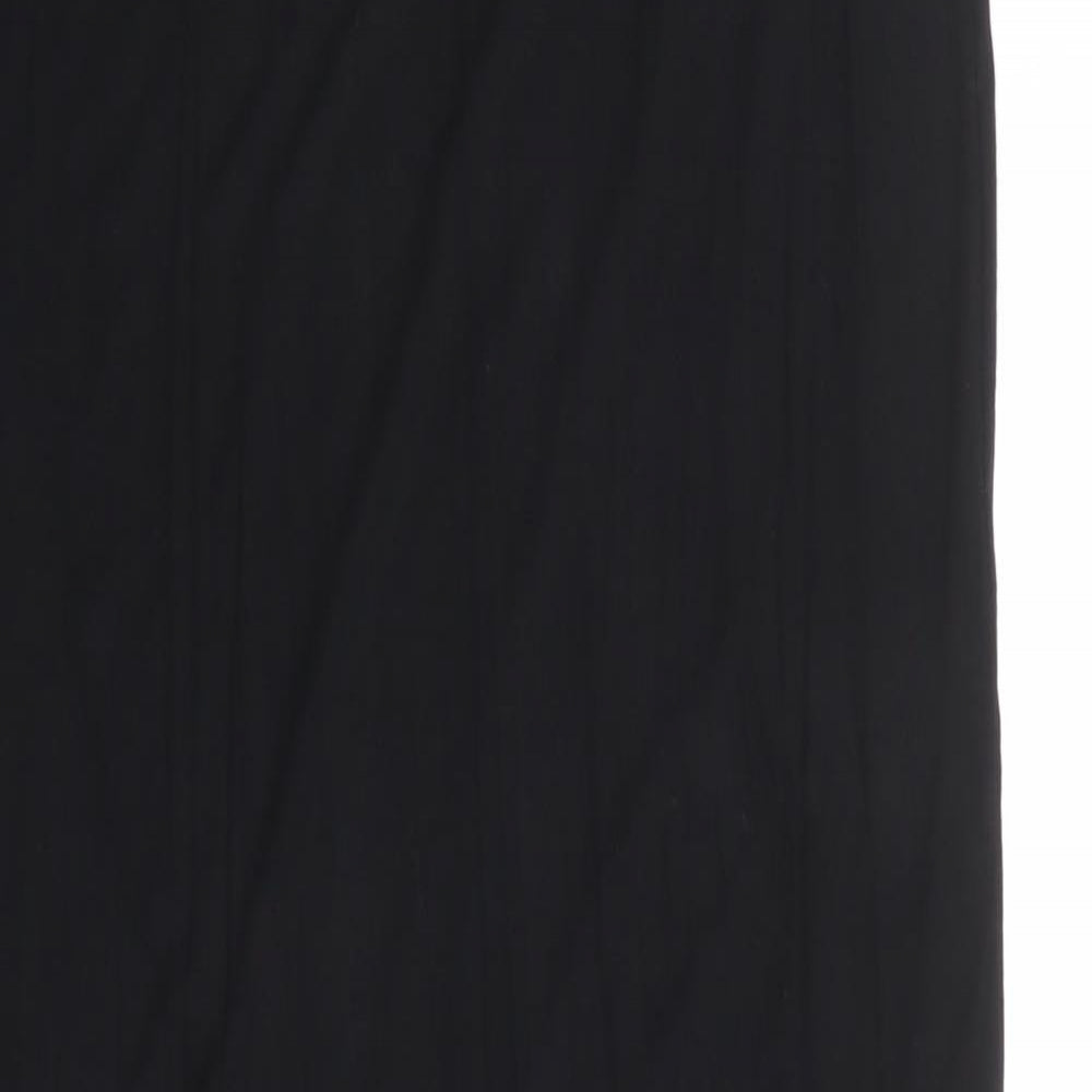 B.YOU Womens Black Viscose Maxi Skirt Size 12