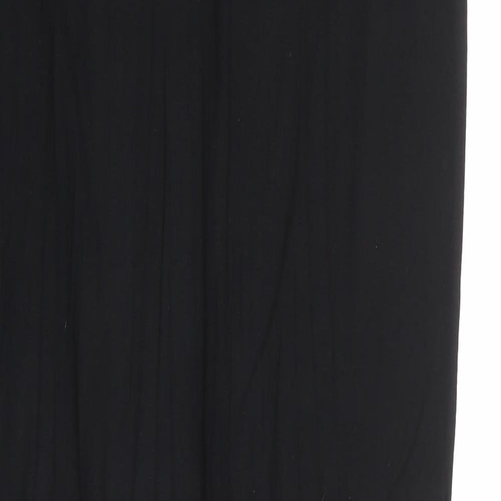 B.YOU Womens Black Viscose Maxi Skirt Size 12