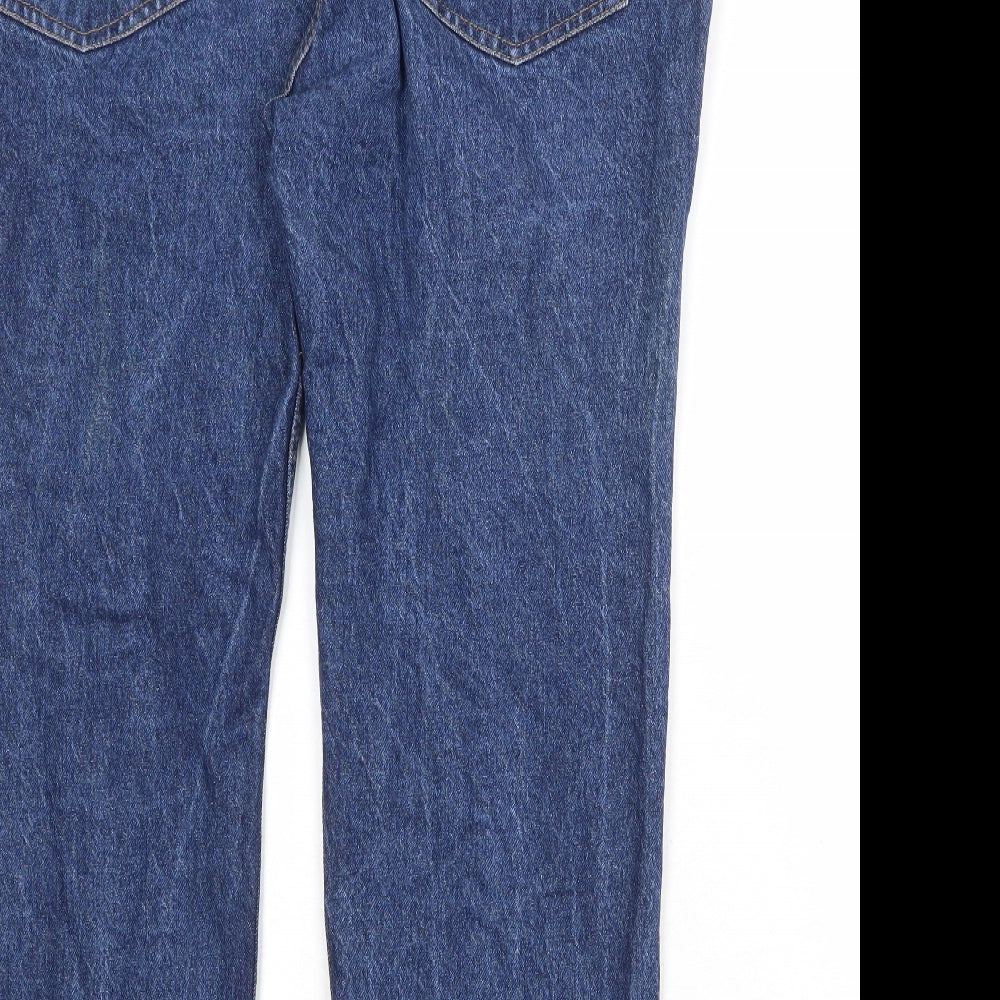 Adinath Mens Blue Cotton Straight Jeans Size 40 in Regular Zip