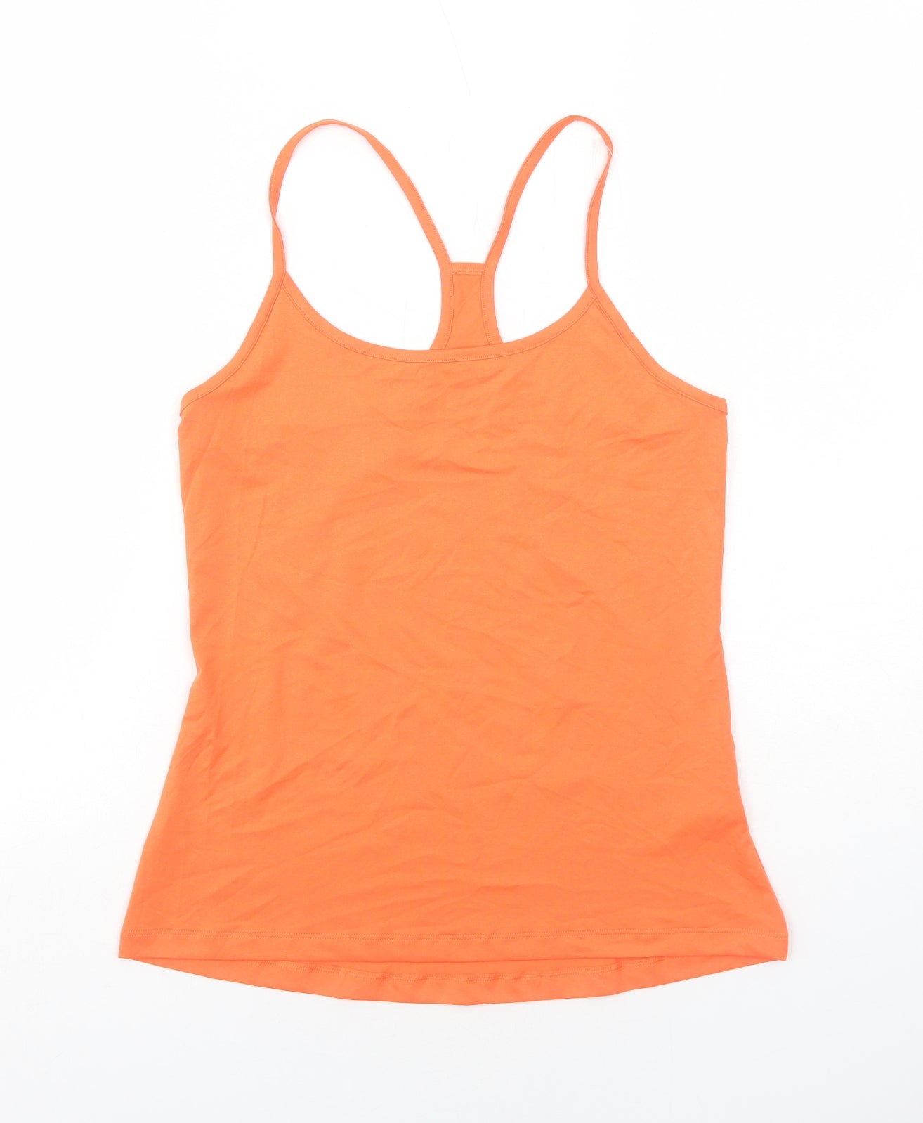 Marks and Spencer Womens Orange Polyester Pullover Tank Size 12 Scoop Neck Pullover