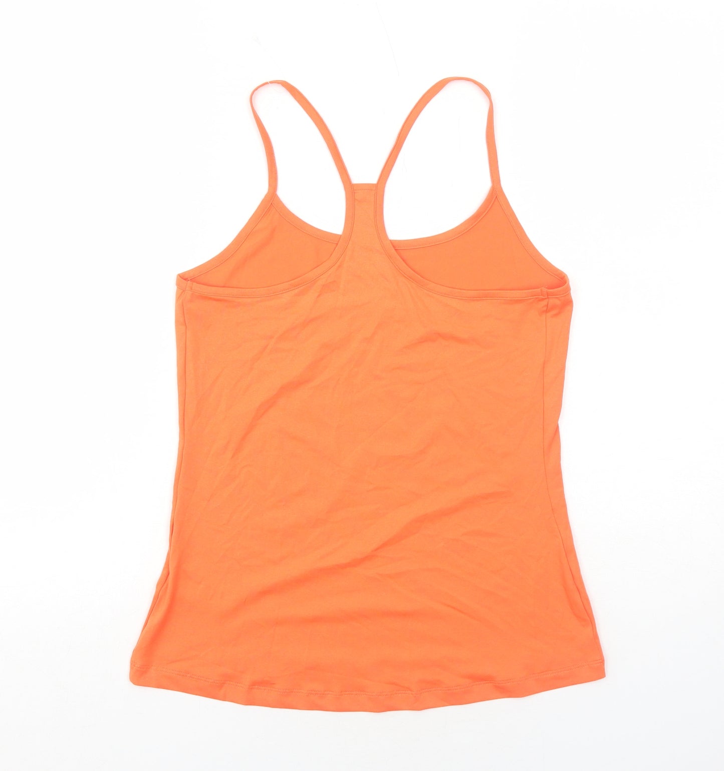 Marks and Spencer Womens Orange Polyester Pullover Tank Size 12 Scoop Neck Pullover