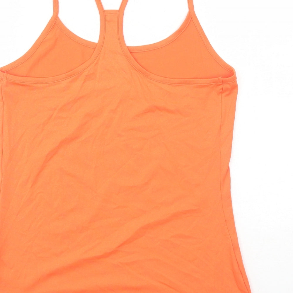 Marks and Spencer Womens Orange Polyester Pullover Tank Size 12 Scoop Neck Pullover