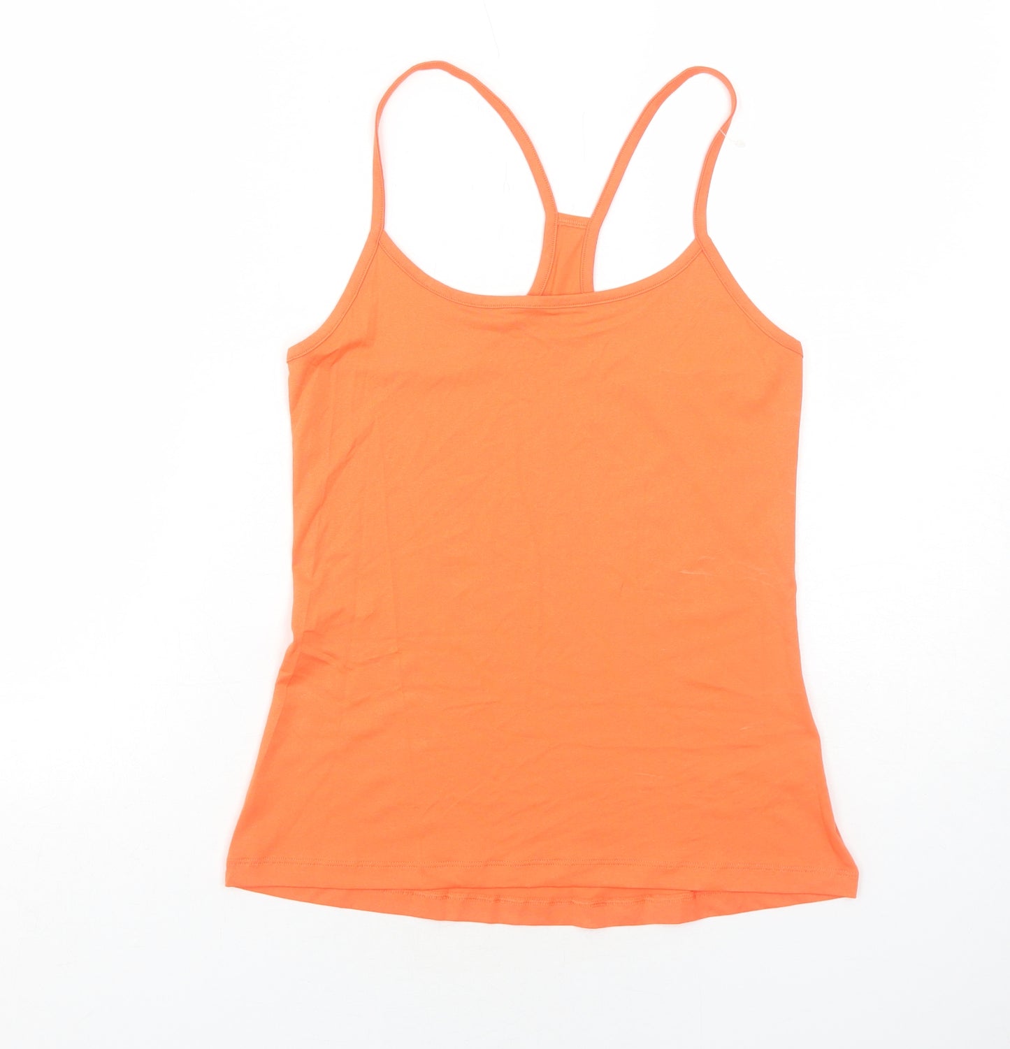 Marks and Spencer Womens Orange Polyester Pullover Tank Size 10 Scoop Neck Pullover