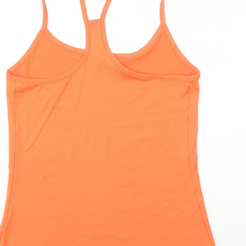 Marks and Spencer Womens Orange Polyester Pullover Tank Size 10 Scoop Neck Pullover
