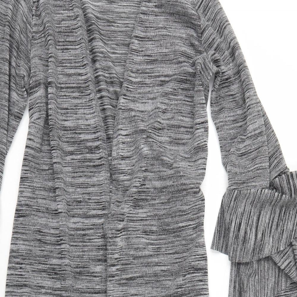 Boohoo Womens Grey V-Neck Polyester Cardigan Jumper Size M